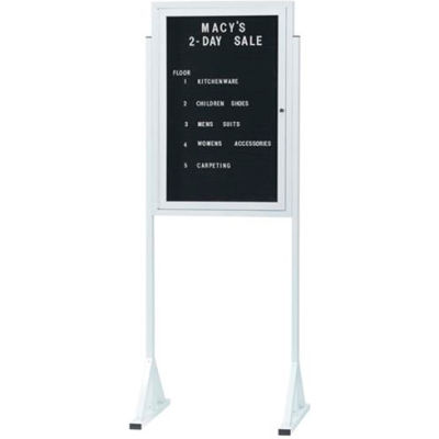 Aarco Free Standing Letter Board Cabinet - 30"W x 36"H