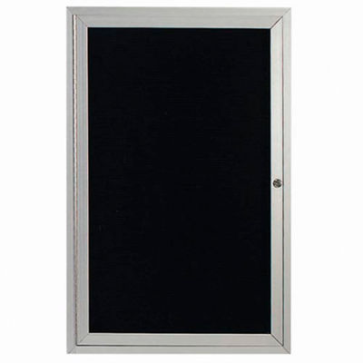 Aarco 1 Door Enclosed Letter Board Cabinet - 36"W x 48"H