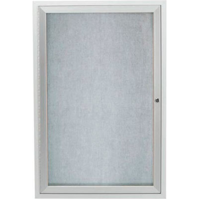 Aarco 1 Door Alum Framed Illum Enclosed Bulletin Board - 36"W x 48"H
