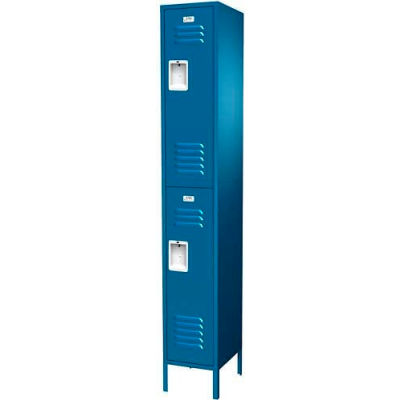 ASI Rangement Traditionnel 2-Tier 2 Door Locker, 12 « L x 12 « P x 66 « H, Blue Frost, Assemblé