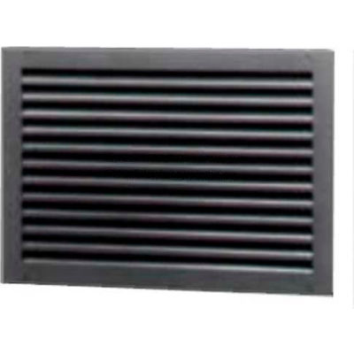 Steel Door Louver Two Piece 700A1812B, Inverted Split "Y", 50% Free Area, 18" X 12", Bronze
