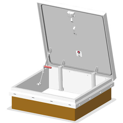 JLIndustries® Diamond Series Galvanized Roof Hatch - 36" W x 36"L