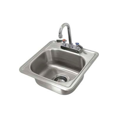 Avance Tabco® Drop In Sink, One Compartment 12-1/4L x 10-1/4W x 6D Bowl W/Rimmed Edge