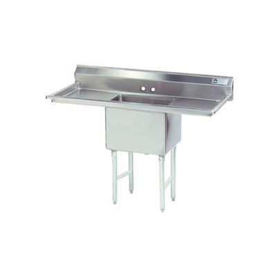 Avance Tabco® FC-1-1818-18RLX NSF Fabriqué 1 Compartment Sink, 18H Gauche - Planches de vidange droite