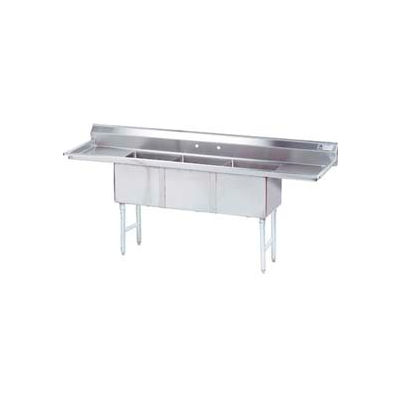 Avance Tabco® FC-3-2030-20RLX NSF Fabriqué 3 Compartment Sink, 20L Gauche - Planches de vidange droite