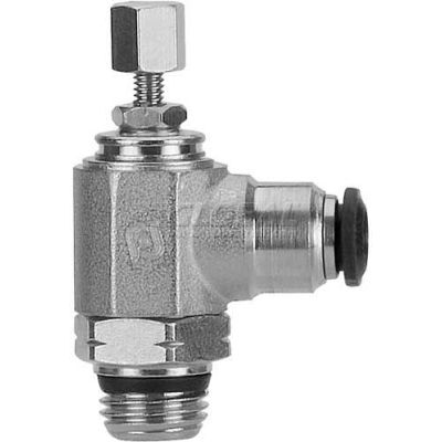 AIGNEP Flow Control 50905N-4-1/8, Knob Adj, Flow Out, 4mm, 1/8" Swift-Fit Universal Thread - Pkg Qty 2