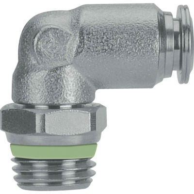 AIGNEP Swivel Male Elbow, 60110-12-3/8, 12mm Tube x 3/8" BSPT Thread, Stainless Steel