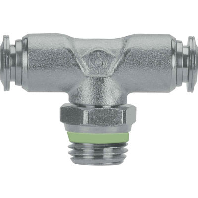 AIGNEP Swivel Branch Tee, 60210-10-1/4, 10mm Tube x 1/4" Male BSPT Thread, Stainless Steel