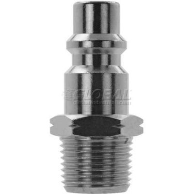 AIGNEP 3/8" Industrial Plug x 1/2" Male NPTF, 80231-08 - Pkg Qty 5
