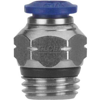 AIGNEP Straight Male 87000-08-04, 1/2" Tube x 1/4" Swift-Fit Universal Thread - Pkg Qty 3
