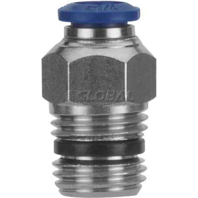 AIGNEP Straight Male 88000-08-06, 1/2" Tube x 3/8" NPTF - Pkg Qty 3