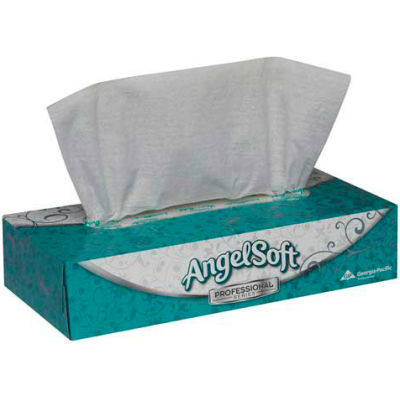 Angelsoft Premium Facial Tissu Flat Box - 100 feuilles/boîte, 30 boîtes/caisse