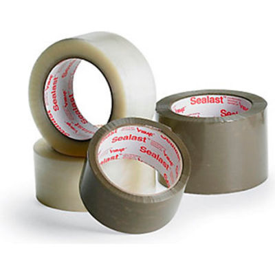 Synthetic Rubber Adhesive Tape - 2" X 144 Yards - 1.54 Mil - Economy Grade - Case Of 48 - Tan - Pkg Qty 48