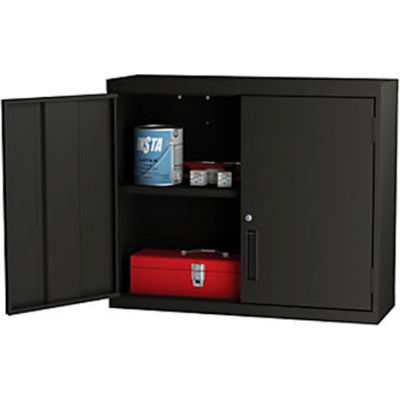 ALB Plus Welded Wall-Hung Cabinet - 36"Wx12"Dx30"H - Black