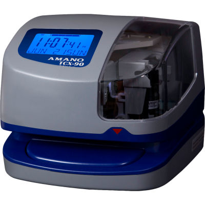 Horodateur électronique Amano, gris/bleu – TCX-90/A431
