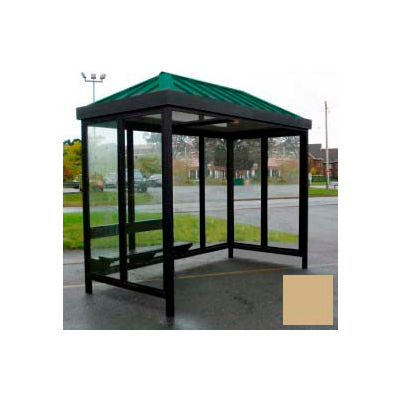 Heavy Duty Bus fumeur abri toit en croupe 4-face avant gauche/droite ouverte 6' x 12' kaki toit