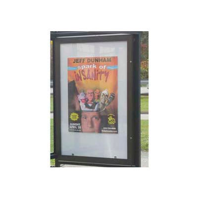 Double Sided Ad panneau, Bronze (éteinte)
