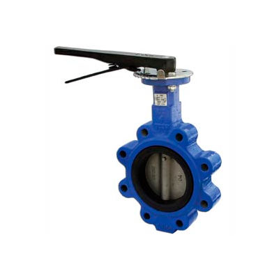5" Lug Style Butterfly Valve W/ Buna Seals; Includes 10 Position Handle