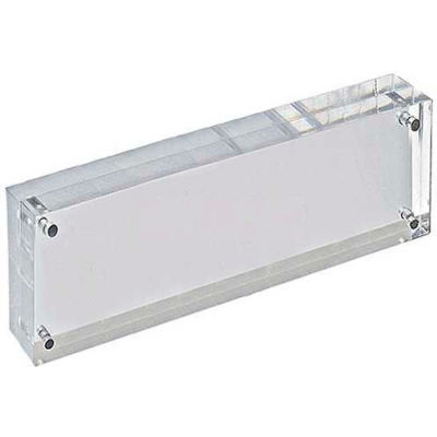 Azar Displays 104430 Acrylic Vertical/Horizontal Block Frame, 3" x 11" ,1 Piece