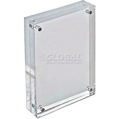 Global Approved 104433 Cadre de bloc vertical / horizontal en acrylique, 4 « x 6 », 1 pièces