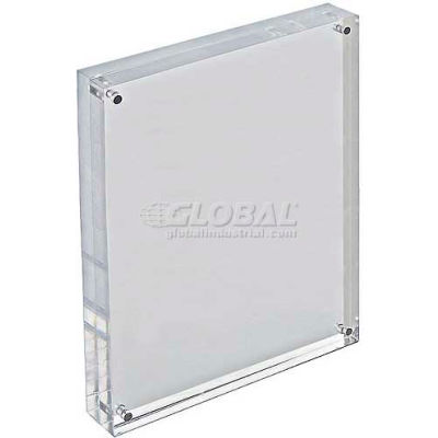 Global Approved 104436 Acrylique Vertical / Horizontal Bloc Cadre, 8,5 " x 11 " ,1 Pièce