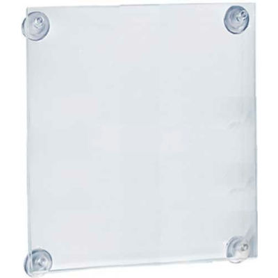 Azar Displays 106606 Acrylic Sign Holder W/ Suction Cups, 8.5" x 14"