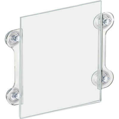 Azar Displays 106614 Acrylic Sign Holder W/ Suction Cups, 8.5" x 11"