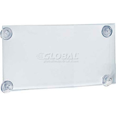 Azar Displays 106615 Acrylic Sign Holder W/ Suction Cups, 11" x 8.5"