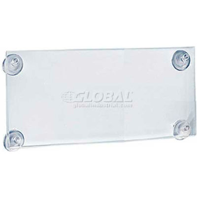 Azar Displays 106627 Acrylic Sign Holder W/ Suction Cups, 8.5" x 5.5"