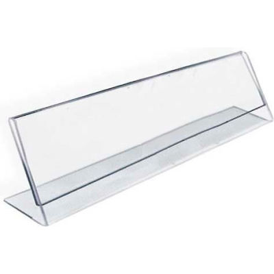 Azar Displays 112702 Horizontal Nameplate Acrylic Sign Holder, 6" x 2"