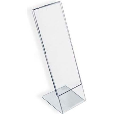 Azar Displays 112767 L-Shaped Sign Holder For Photo Booths, 2" x 7"