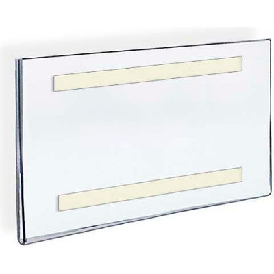 Azar Displays 122026 Horizontal Wall Mount Acrylic Sign Holder, 10" x 8"
