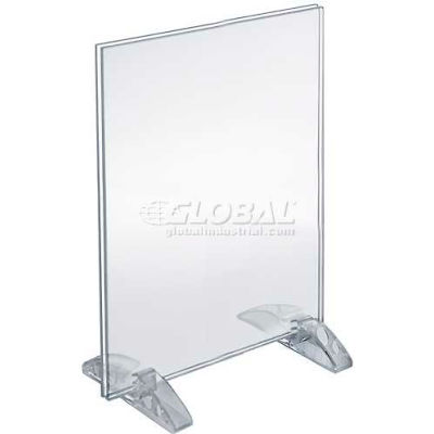 Azar Displays 132712 Vertical/Horizontal Dual-Stand Sign Holder, 9" x 12"
