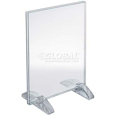 Azar Displays 132714 Vertical/Horizontal Dual-Stand Sign Holder, 8.5" x 11"