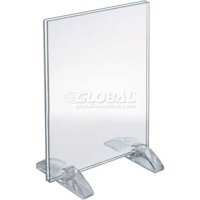 Azar Displays 132718 Vertical/Horizontal Dual-Stand Sign Holder, 8" x 10"