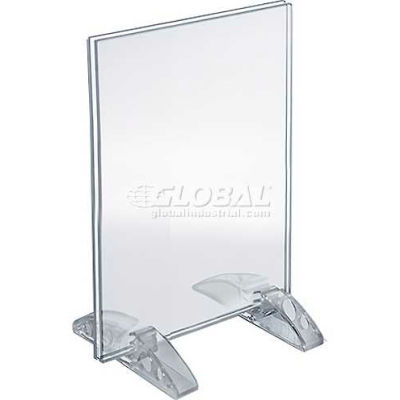 Azar Displays 132726 Vertical/Horizontal Dual-Stand Sign Holder, 4" x 6"