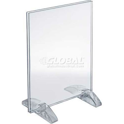 Azar Displays 132733 Vertical/Horizontal Dual-Stand Sign Holder, 5.5" x 8.5"