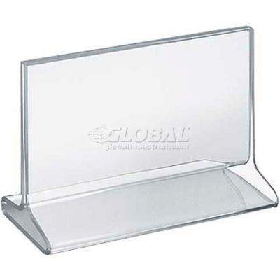 Azar Displays 142707 Horizontal Top Load Acrylic Sign Holder, 7" x 5.5"