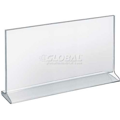 Azar Displays 142713 Horizontal Top Load Acrylic Sign Holder, 14" x 8.5"