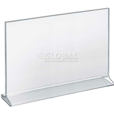 Azar Displays 142716 Horizontal Top Load Acrylic Sign Holder, 14" x 11"