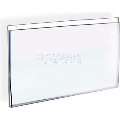 Azar Displays 162715 Horizontal Wall Mount Acrylic Sign Holder, 11" x 8.5"- Pkg Qty 10