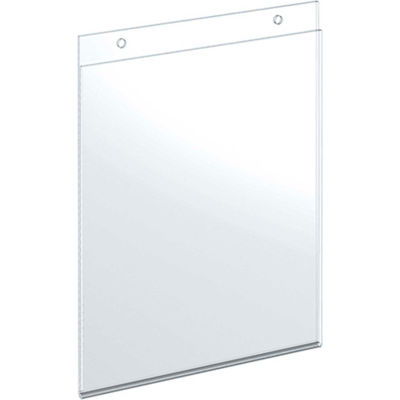 Azar Displays 162718 Vertical Wall Mount Acrylic Sign Holder, 8" x 10", Acrylic