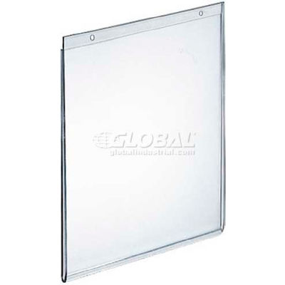 Azar Displays 162720 Vertical Wall Mount Acrylic Sign Holder, 5.5" x 7", Acrylic