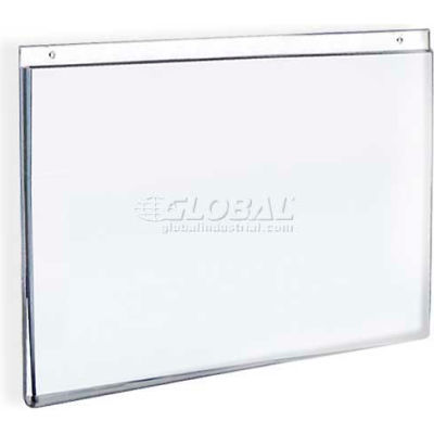 Azar Displays 162723 Horizontal Wall Mount Acrylic Sign Holder, 7" x 5", Acrylic