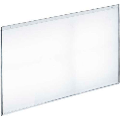 Azar Displays 162729 Horizontal Wall Mount Acrylic Sign Holder, 22" x 17", Acrylic