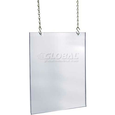 Azar Displays 172738 Acrylic Hanging Poster Frame, 18" x 24", Acrylic ,1 Piece