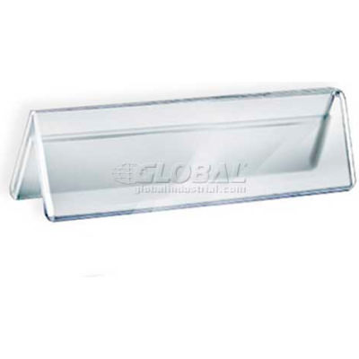 Azar Displays 192801 Acrylic Two-Sided Nameplate, 6" x 2", Acrylic