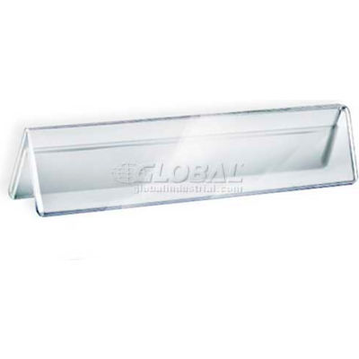 Azar Displays 192802 Acrylic Two-Sided Nameplate, 8.5" x 2", Acrylic