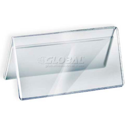 Azar Displays 192804 Acrylic Two-Sided Nameplate, 6" x 3", Acrylic