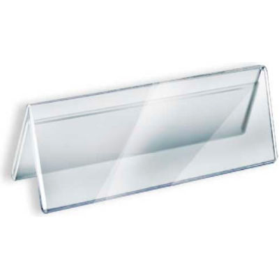Azar Displays 192805 Acrylic Two-Sided Nameplate, 8.5" x 3", Acrylic